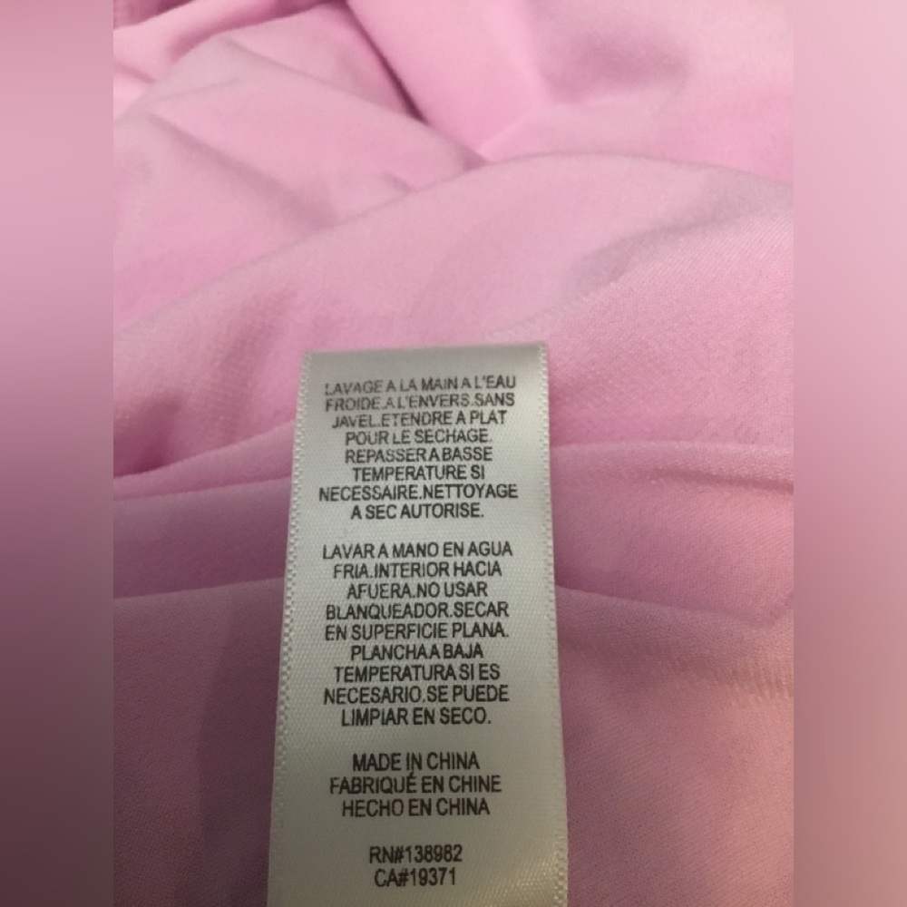 Dress the Population Pink Sequin Top with Label Detail - Picture 9 of 16
